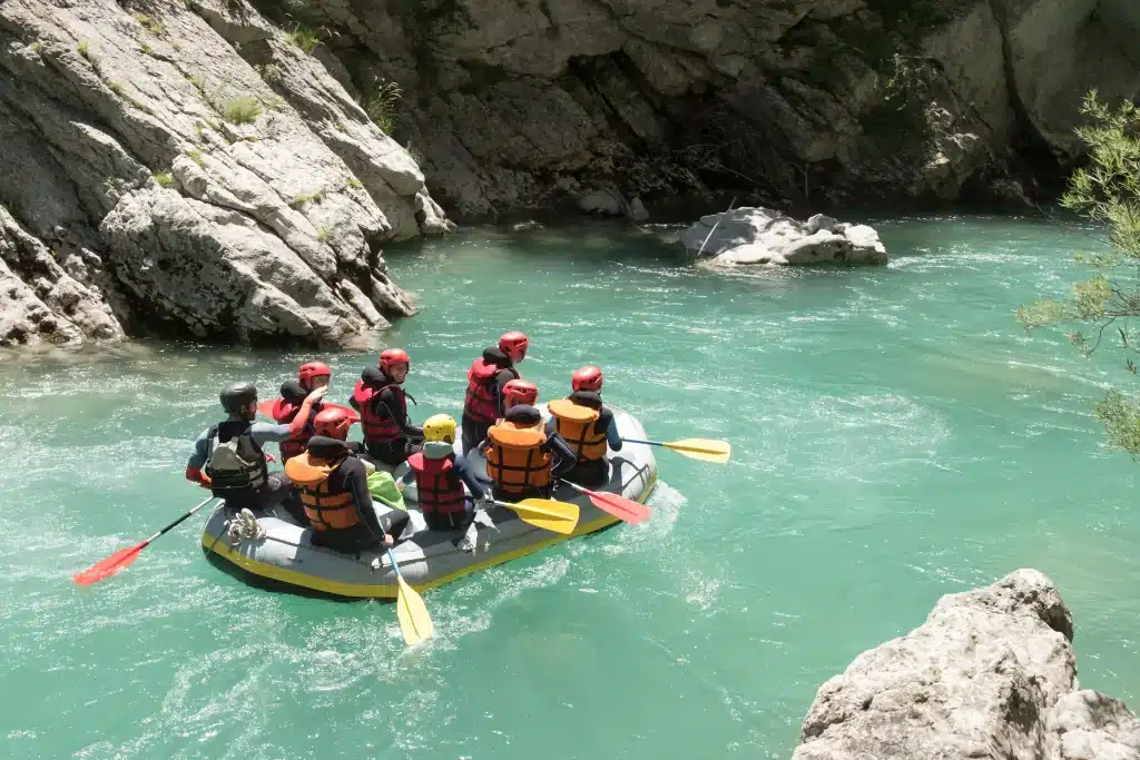 Rafting dans les Gorges du Verdon.